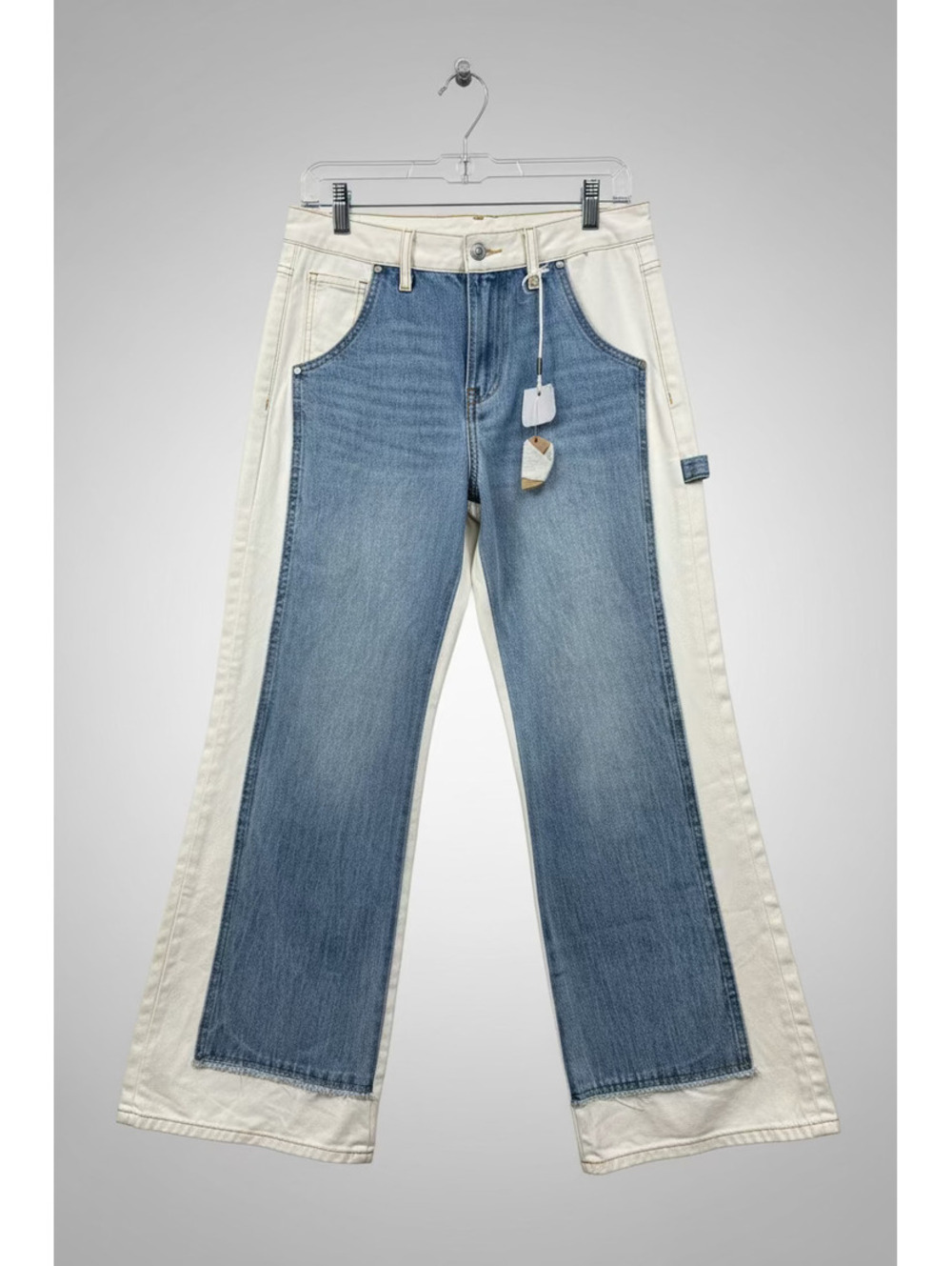BAYEAS Jeremy Two-Tone Wide Leg Jeans